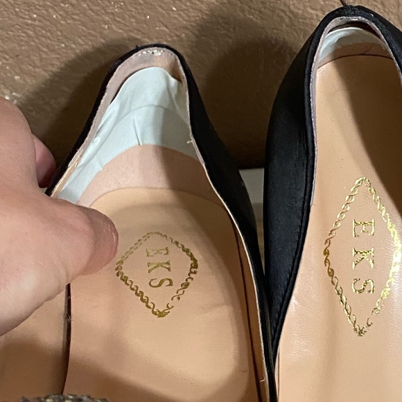 EKS Kricoa Satin High Heel Pumps Black 8 - Picture 13 of 16